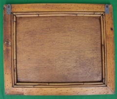 Schwarzes Brett aus Rattan und Bambus