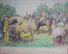 Polo Match Watercolour by George Denholm Armour