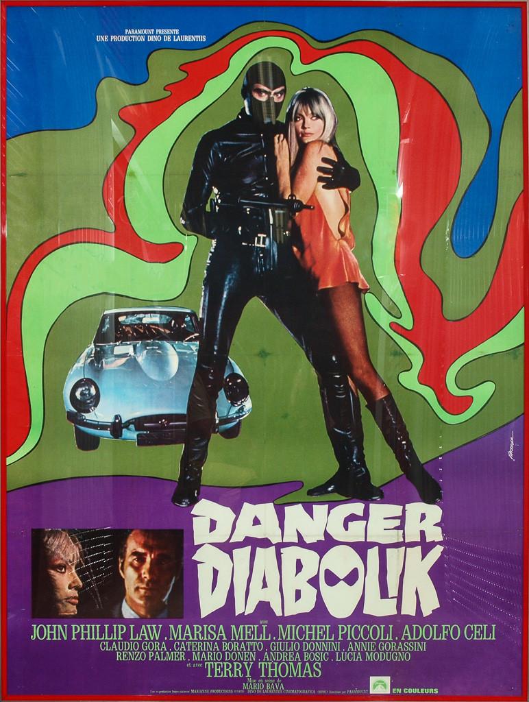 Danger Diabolik 1968 Italian Movie Poster  - Art by Unknown