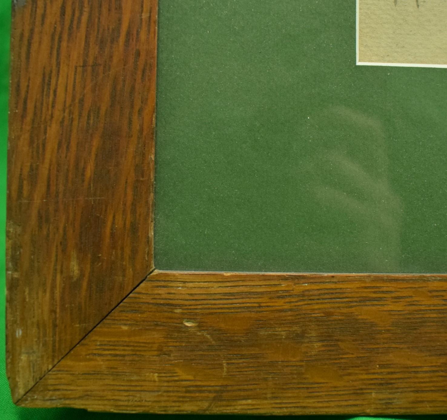 Klassisches Pferderennen Aquarell & Gouache von S.J. Anderton 1921 mit dem Bild von Mr. C.L. Appleton (Jockey) in den lachs-schwarzen Farben von Mrs. Payne Whitneys Greentree Stables auf 'Web Carter'

Kunst Sz: 14 