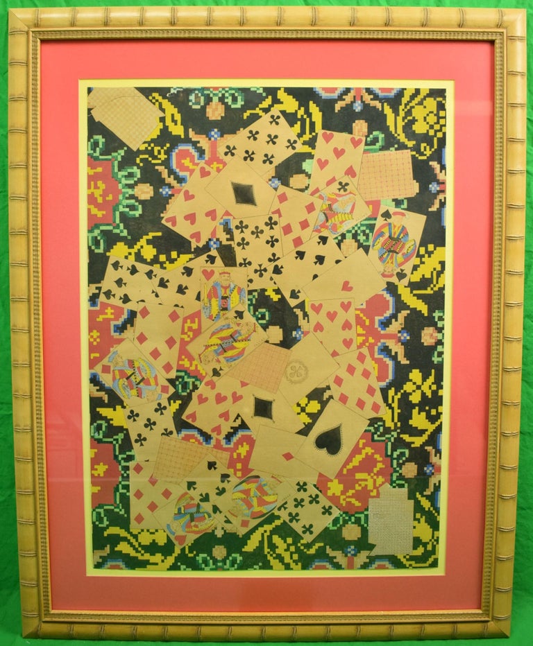 Unknown Decoupage Playing Cards For Sale at 1stDibs