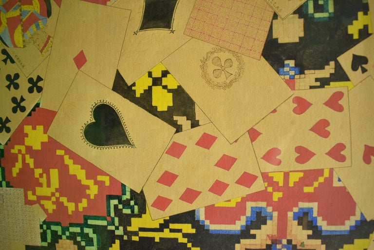 Unknown Decoupage Playing Cards For Sale at 1stDibs