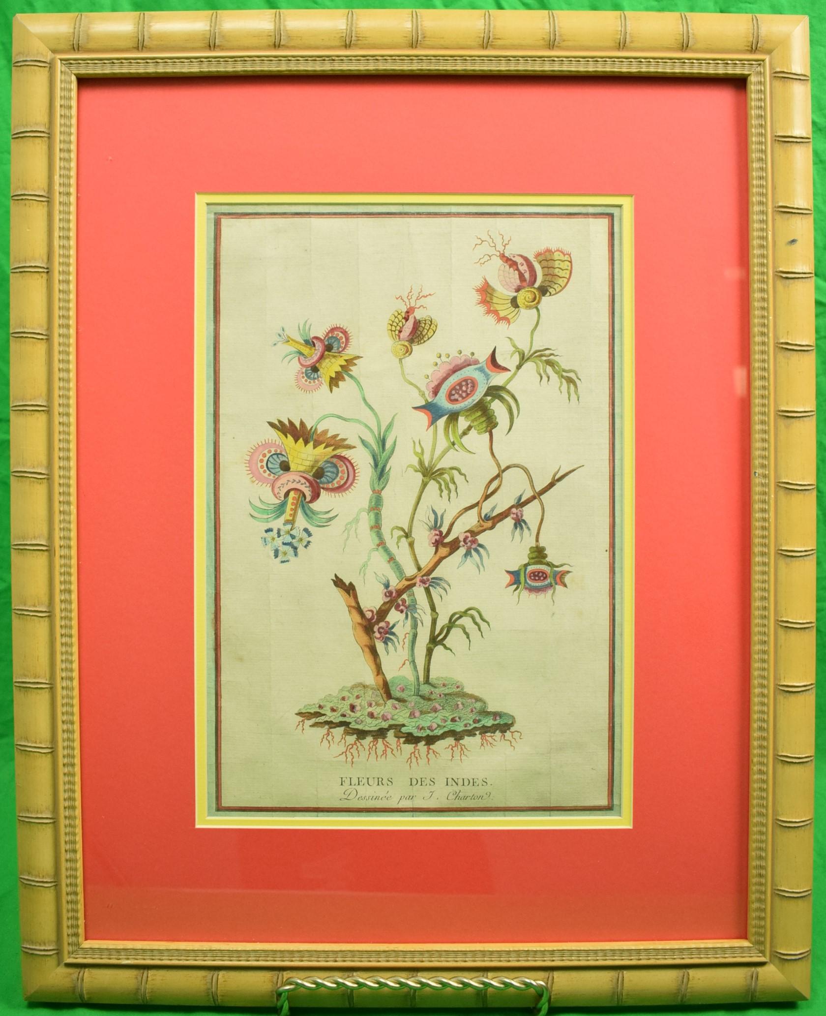 Fleurs des Indes - Painting by Jacques Charton