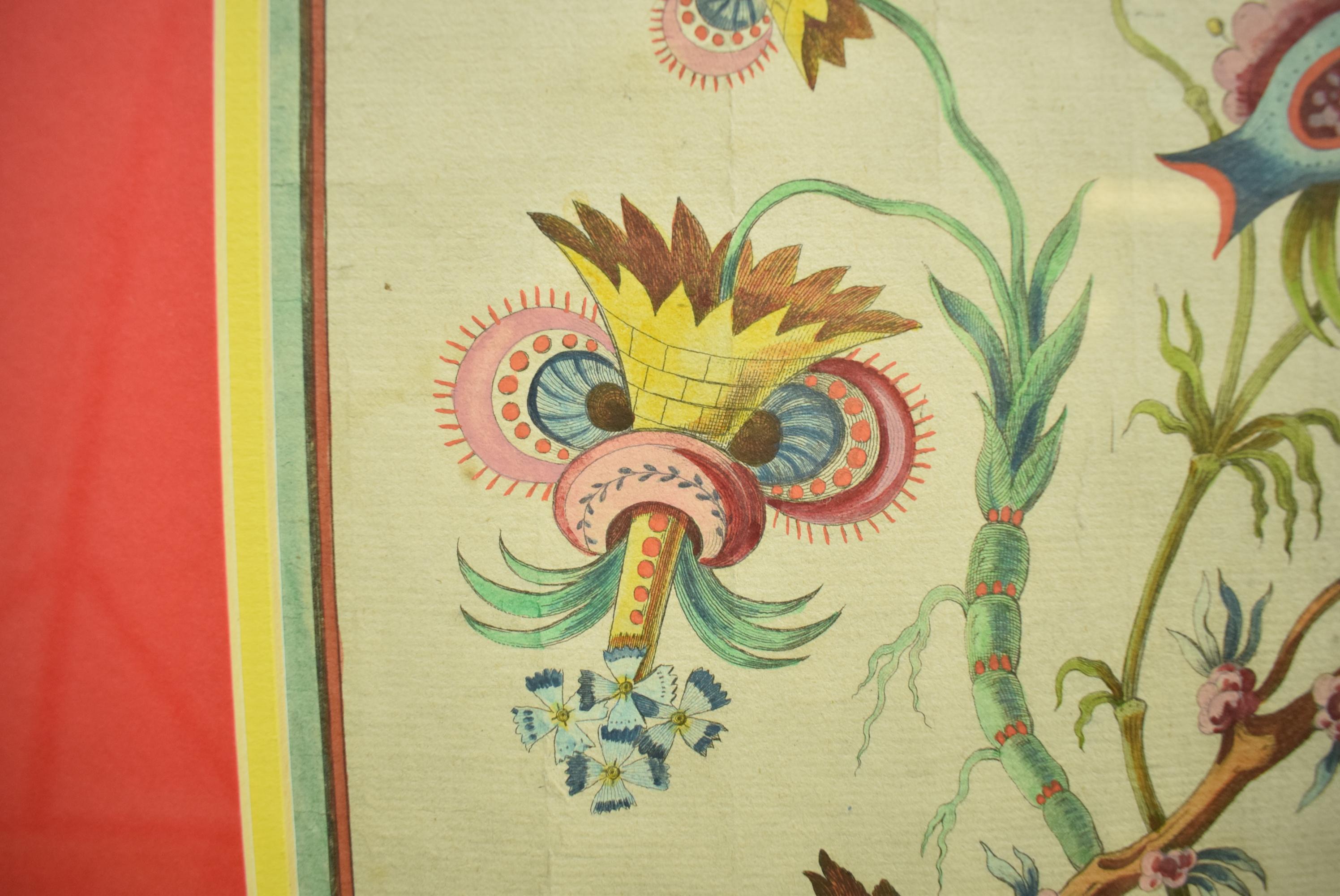 Incisione in rame colorata a mano del XVIII secolo cineseria fantaisie Fleurs Des Indes Dessinee par Jacques Charton

Dimensioni dell'arte: 13