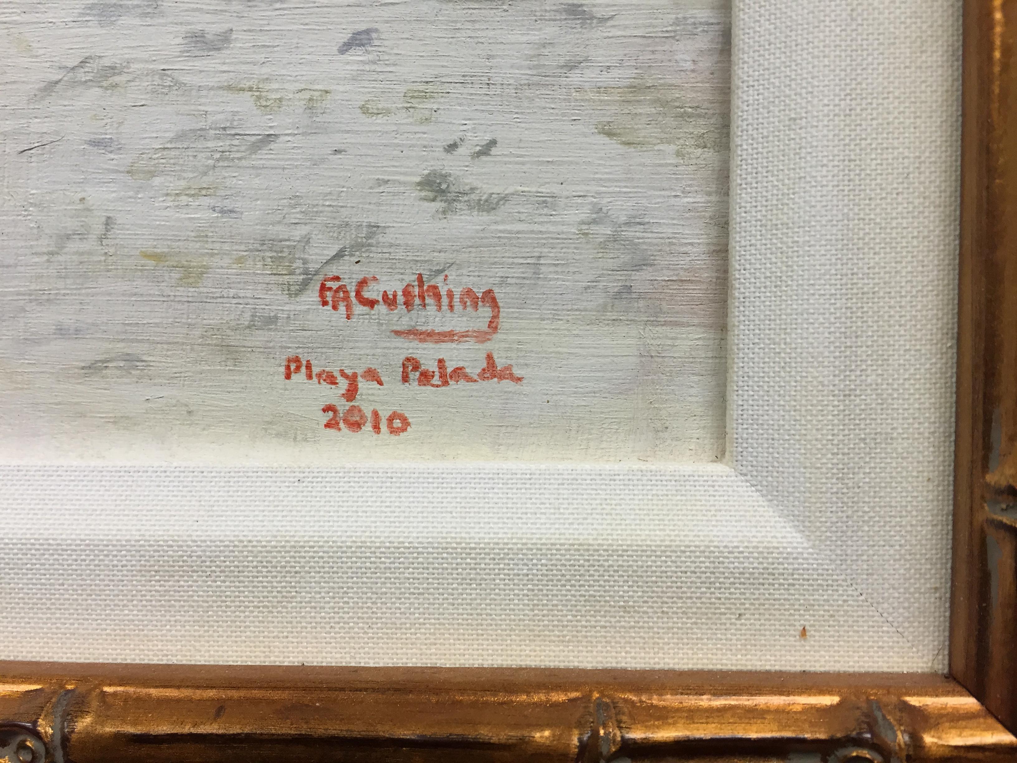 „Playa Pelada Costa Rica“ 2010 Ölgemälde auf Leinwand von F.A. Cushing – Painting von Freddy Cushing