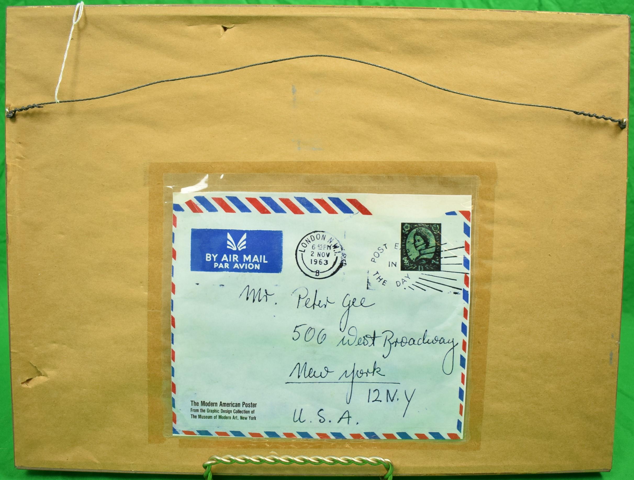 Peter Gee c1963 Postmarked Envelope For Sale 4