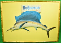 Sailfish Advert c1964 Sign For Duquesne Pilsener Beer