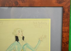 "Lord Featherby" 1948 Watercolour by Doris Zinkeisen