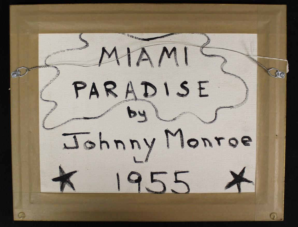 MONROE, Johnny, „Miami Paradise“, 1955 – Painting von Johnny Monroe