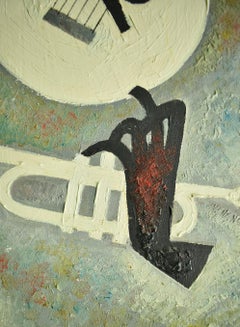 Jazz Vignette c1950s Acrylic by Morris Anderson