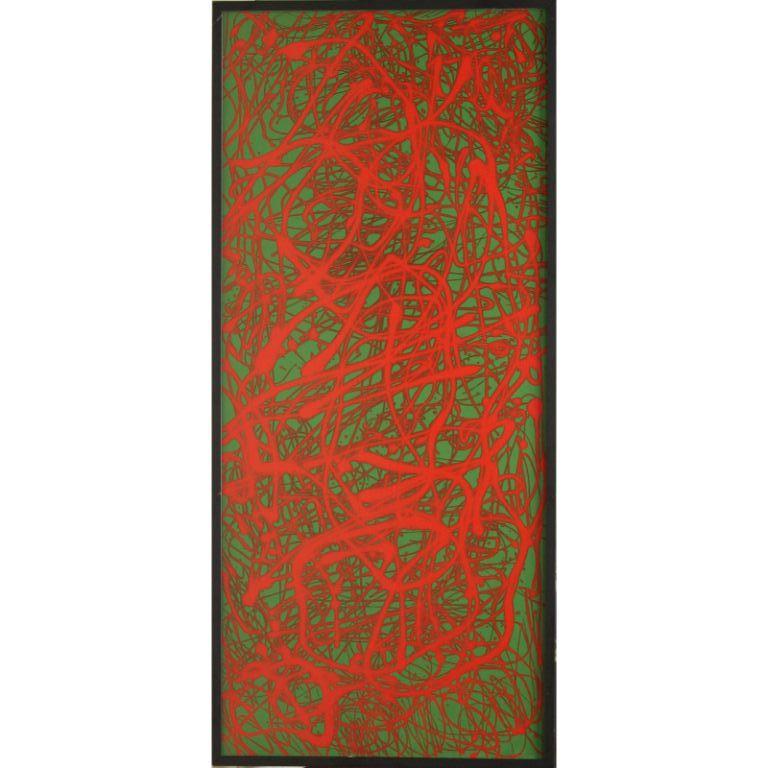 Christos Angelakis Abstract Painting - Red Movement
