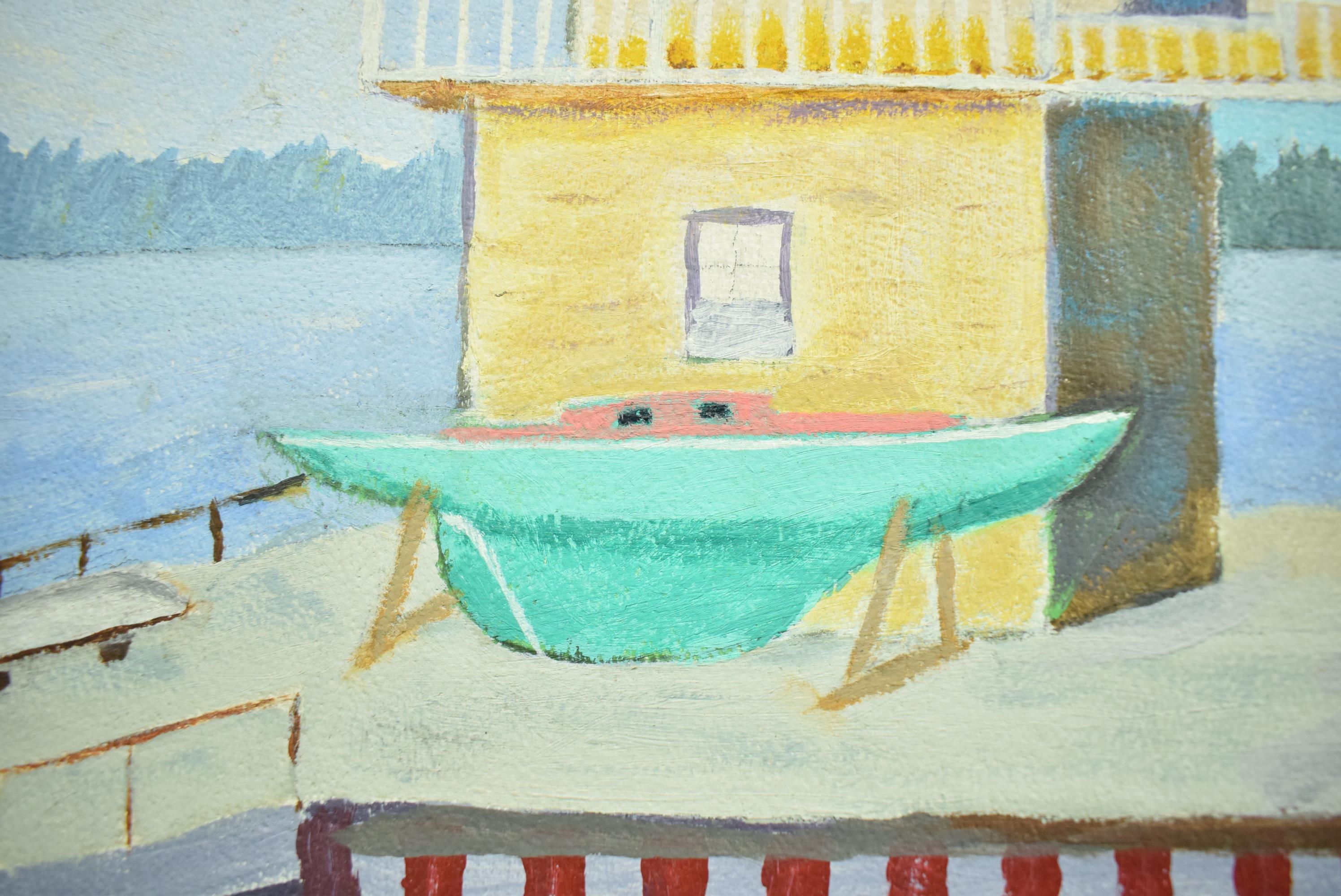 « Yacht Club Boathouse » par G.V. WATT en vente 5