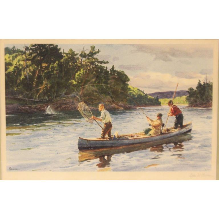 «Atlantic Salmon Fishing » d'Ogden M Pleissner  en vente 9