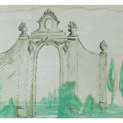 Lanvin of Paris Trellis Gate Watercolour