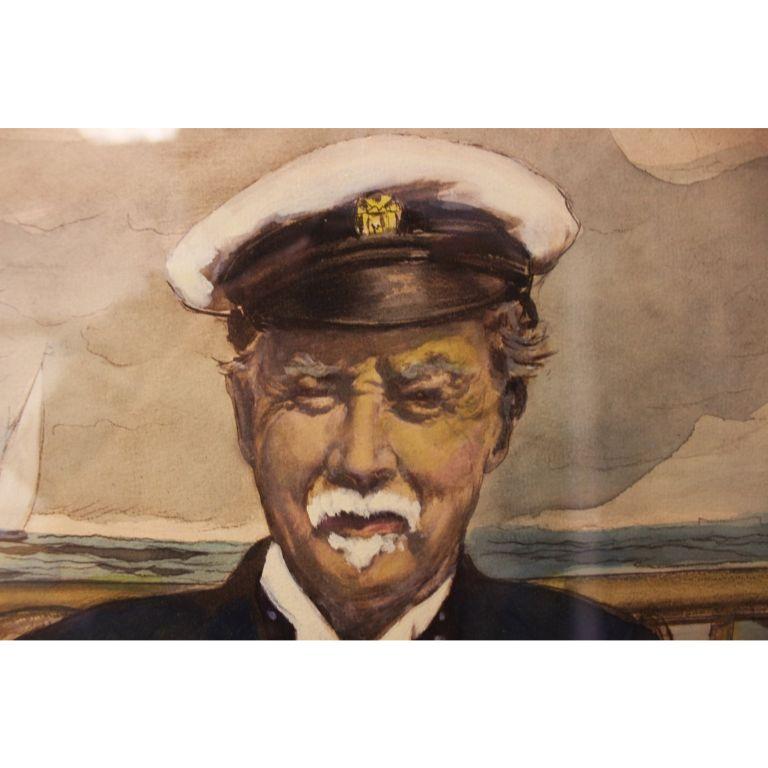 Sir Thomas J. Lipton - Painting by Gordon Ross