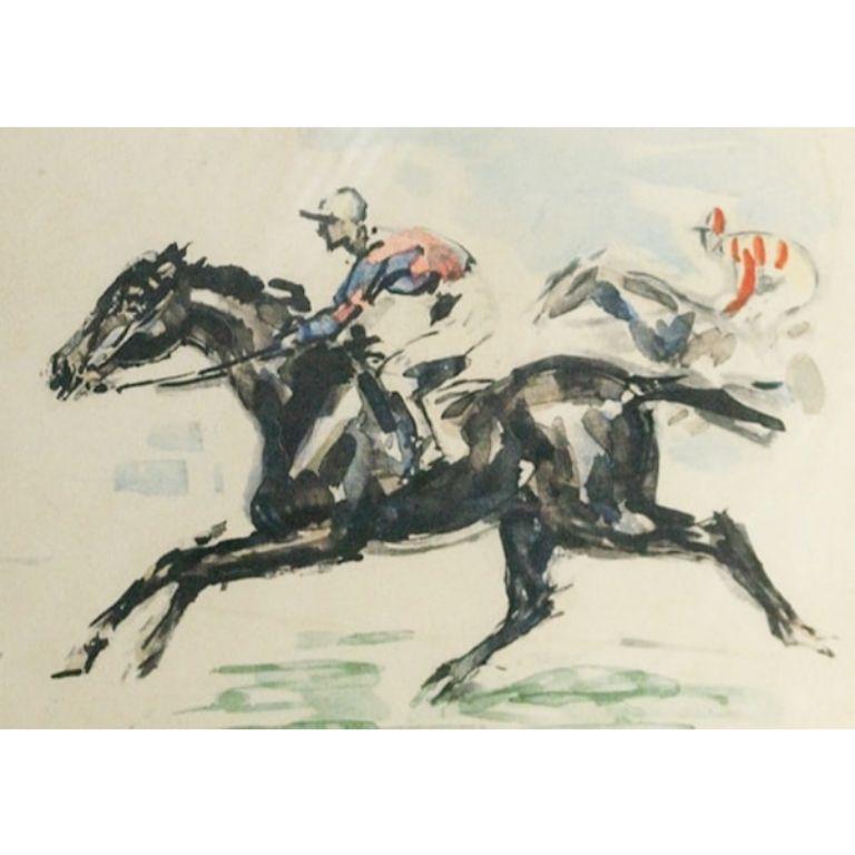 „Zwei französische Rennpferde“ – Art von JD Reyala