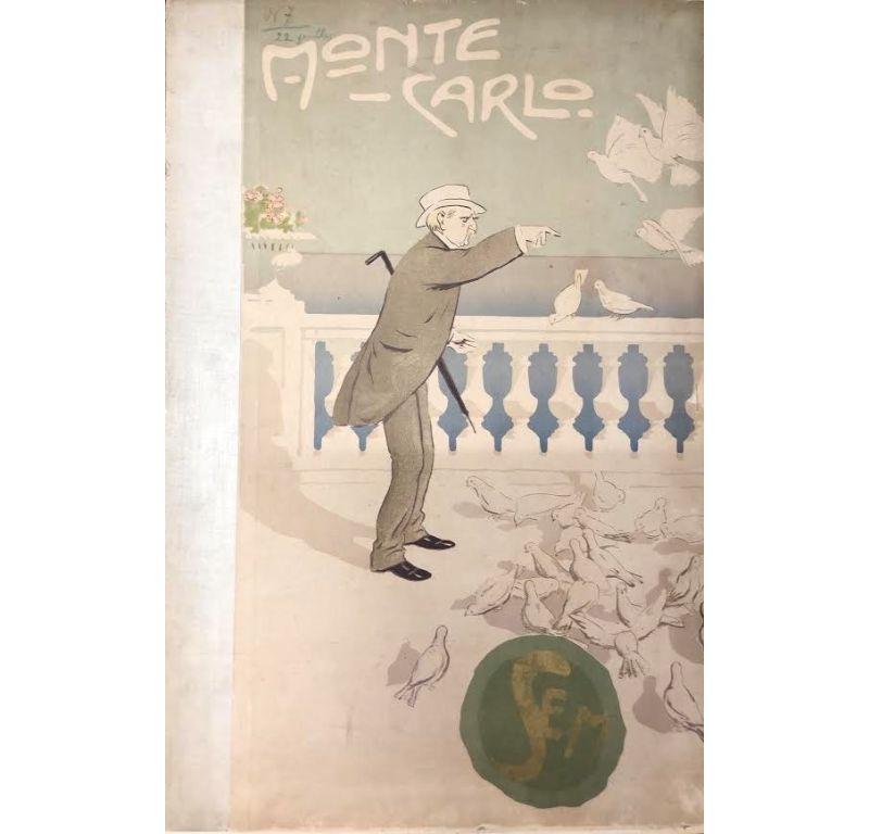 Georges Goursat Figurative Art - Monte Carlo SEM circa 1910s Folio