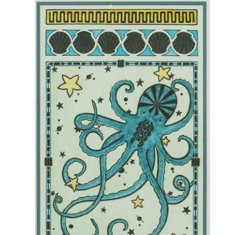 Pulpo y conchas - Figurative Art Beige de Unknown