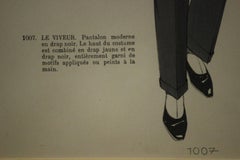 "Le Viveur: Le Croquis Original No 32a" Parisian Dandy