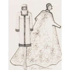 "Paco Rabanne Models" (SIGNED) Original Artwork