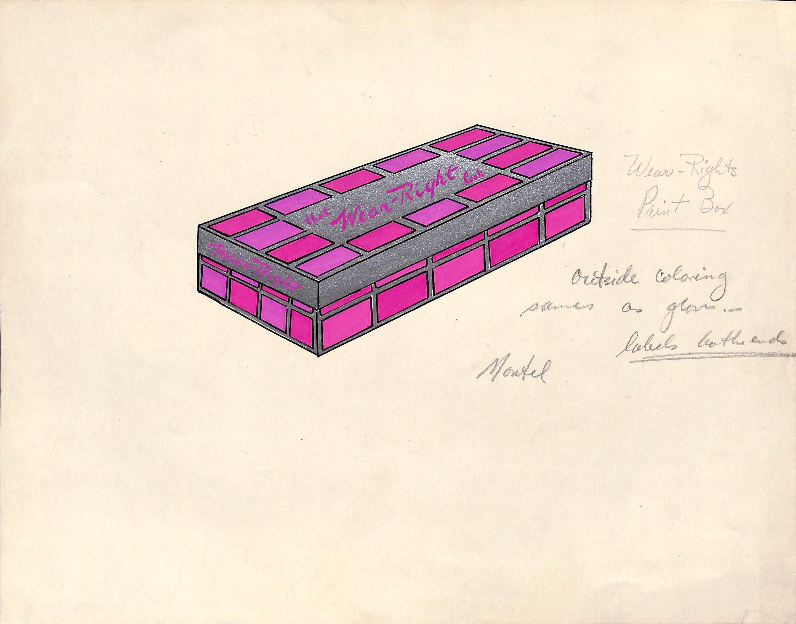 Lanvin Of Paris, opera d'arte ad acquerello pubblicitaria originale del 1950 circa