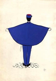 Retro "Lanvin Of Paris Original c1950s Advertising Watercolor Artwork"