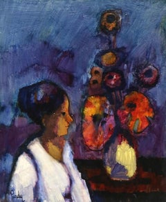 "Work of Art" Signed, Original Oil Painting on Masonite
