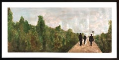 "Walking the Green Path" Mixed Media (Acrylic Painting and Photography Collage)
