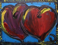 "Red Hearts" Original Acrylic on Canvas with Certificate of Authenticity 