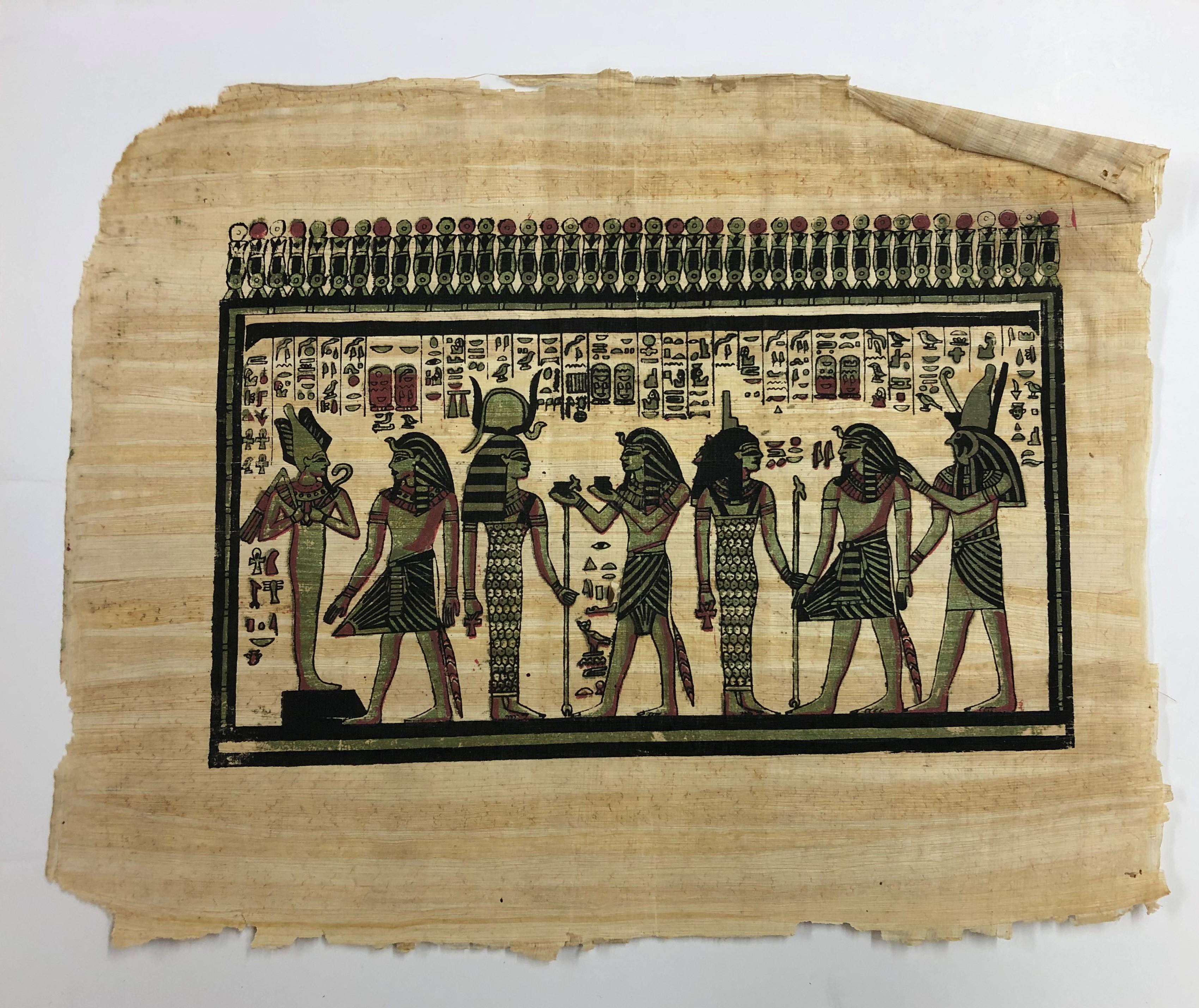  Egyptian Scene II-Painting on Rice Paper - Art by Unknown