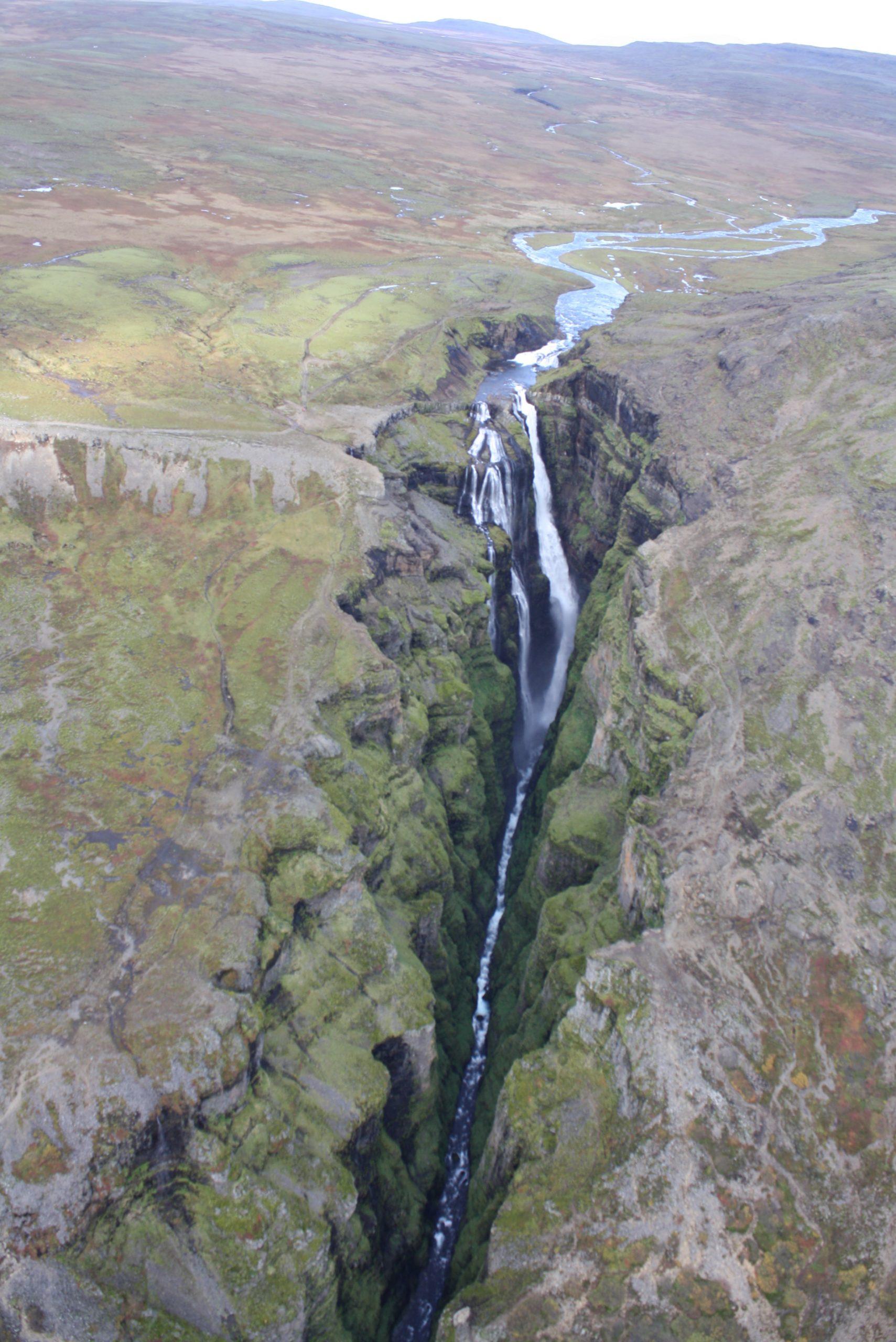 Deborah Benedic Landscape Photograph - Icelandic Waterfall-Photograph 