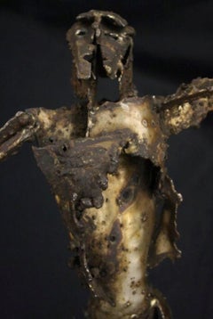 "Victim of War (WWII)" Signed, Stainless Steel Sculpture