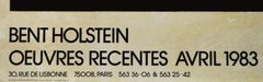Poster-Oeuvres Recentes, Avril 1983-ABCD Paris