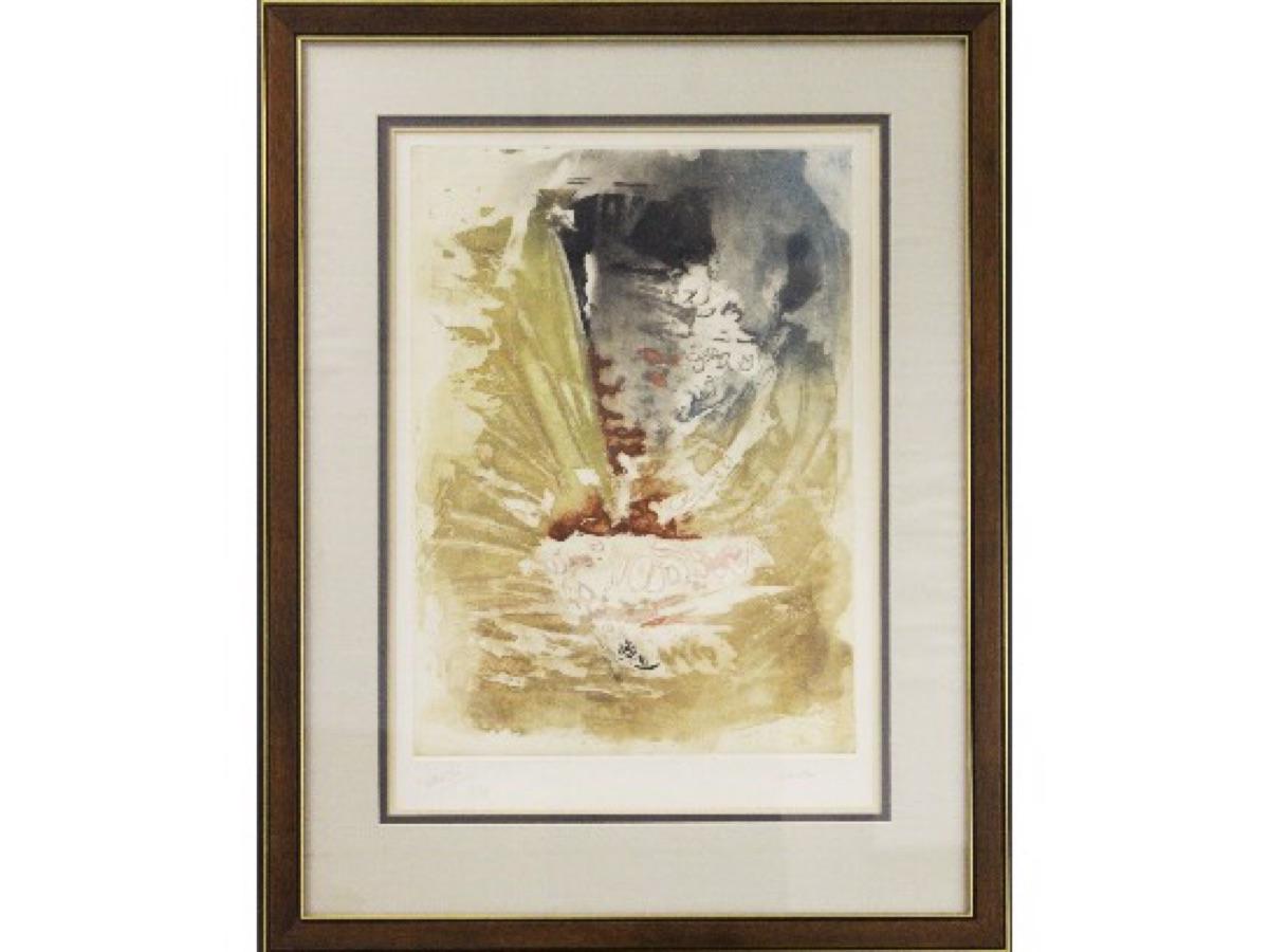 Mels Rene Abstract Print - Deucalion-Signed, Limited Edition Etching, Comes with COA. 