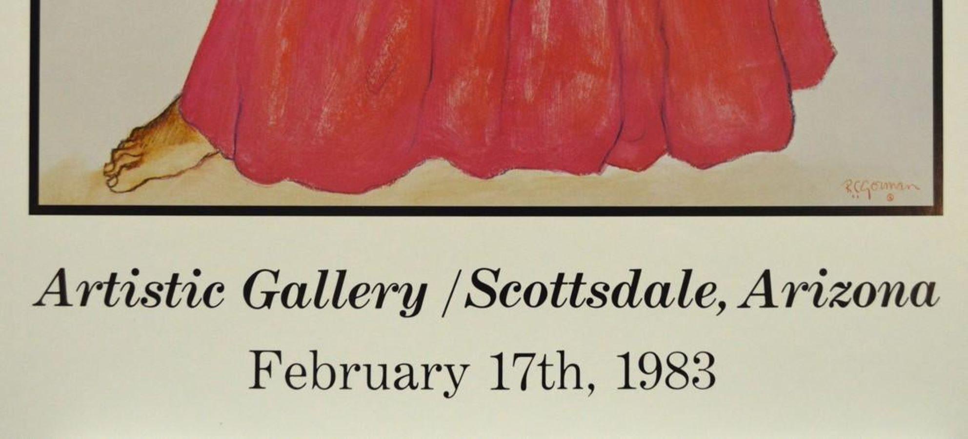 Artistic Gallery/Scottsdale, Arizona-February 17th, 1983 - Print by R.C. Gorman