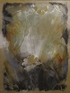 Ethereal-Framed Mixed Media Painting on Screen Canvas