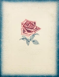 Vintage American Beauty-Limited Edition (AP) Etching with Embossing, Signed by Artist