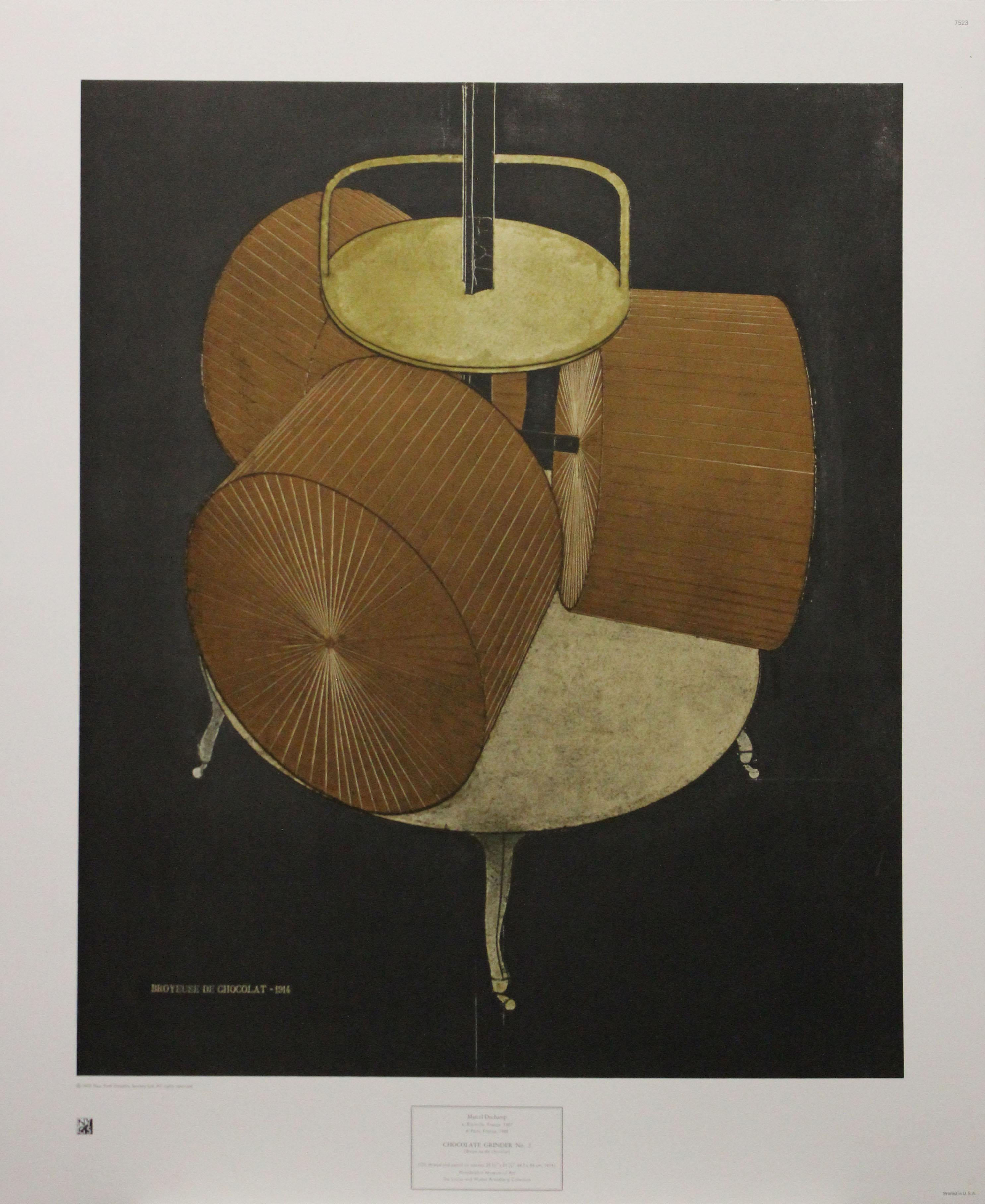 (after) Marcel Duchamp Still-Life Print - Chocolate Grinder No. 2-Poster, 1972 New York Graphic Society