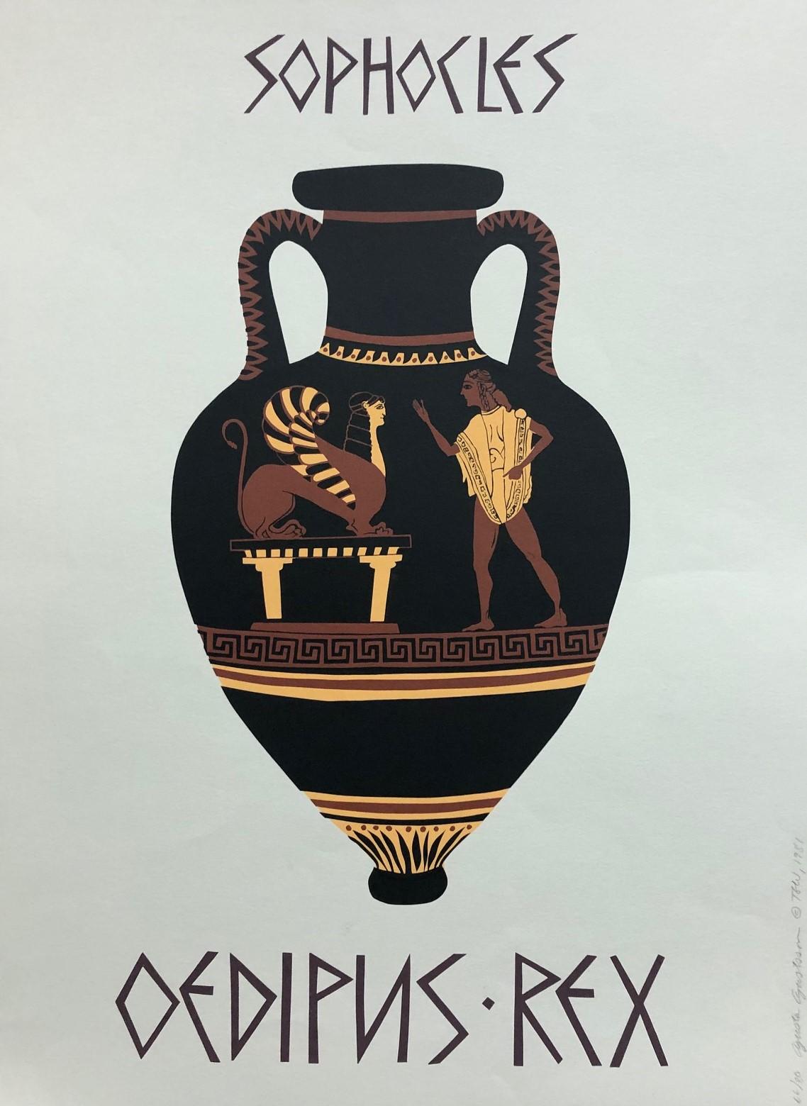 Print di Agusta Agustsson - Sofocle, Edipo Re - Stampa in edizione limitata, firmata dall'artista