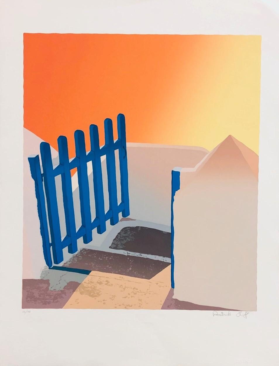 Open Gate-Limited Edition Serigraph, Signed by Artist - Print by Patrick Hoff