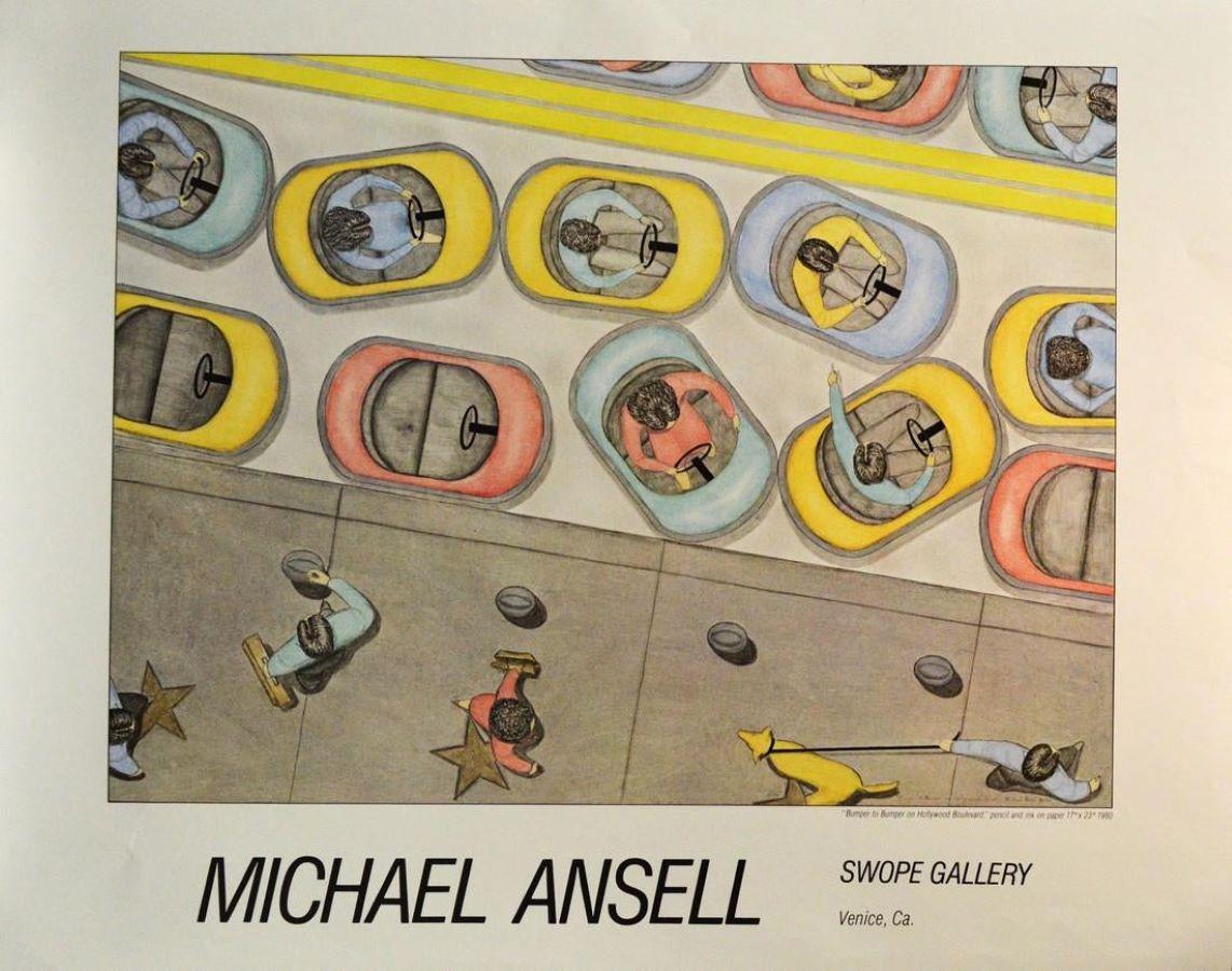 Michael Ansell Print - Bumper to Bumper on Hollywood-Swope Gallery