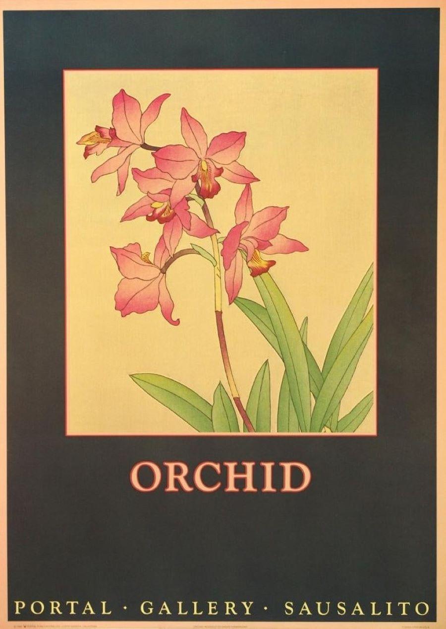 Shodo Kawarazaki Still-Life Print - "Orchid" Portal Gallery Sausalito-Poster