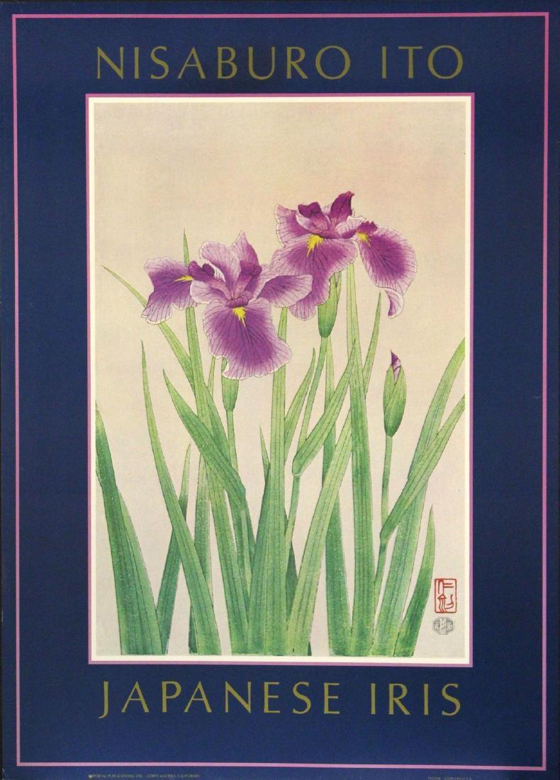 Nisaburo Ito Still-Life Print - "Japanese Iris"-Portal Publications, Corte Madera, California