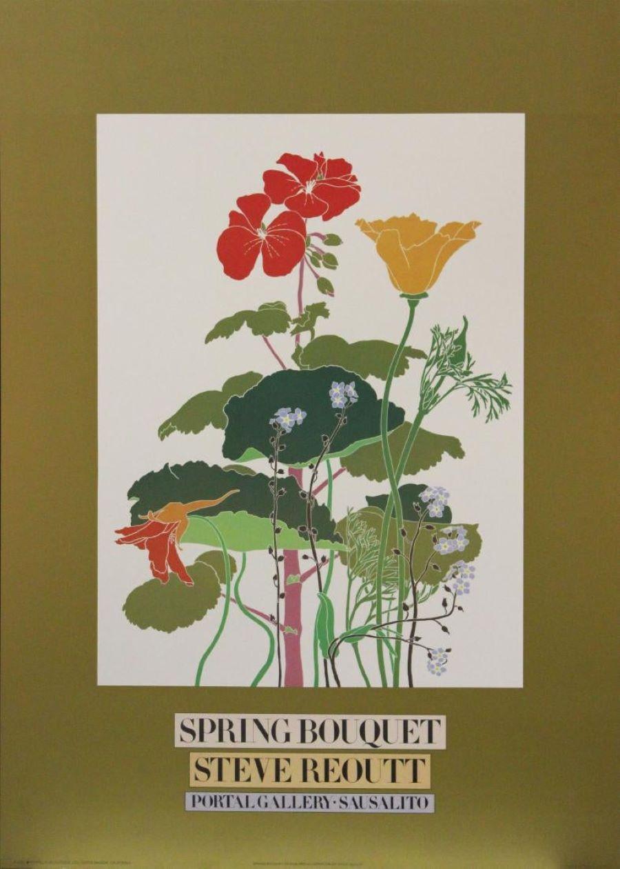 Steve Reoutt Still-Life Print - “Spring Bouquet” Portal Gallery Sausalito-Poster