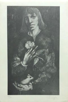 (Title Unknown) Algernon-Limited Edition Lithograph, Pencil-signed and Numbered