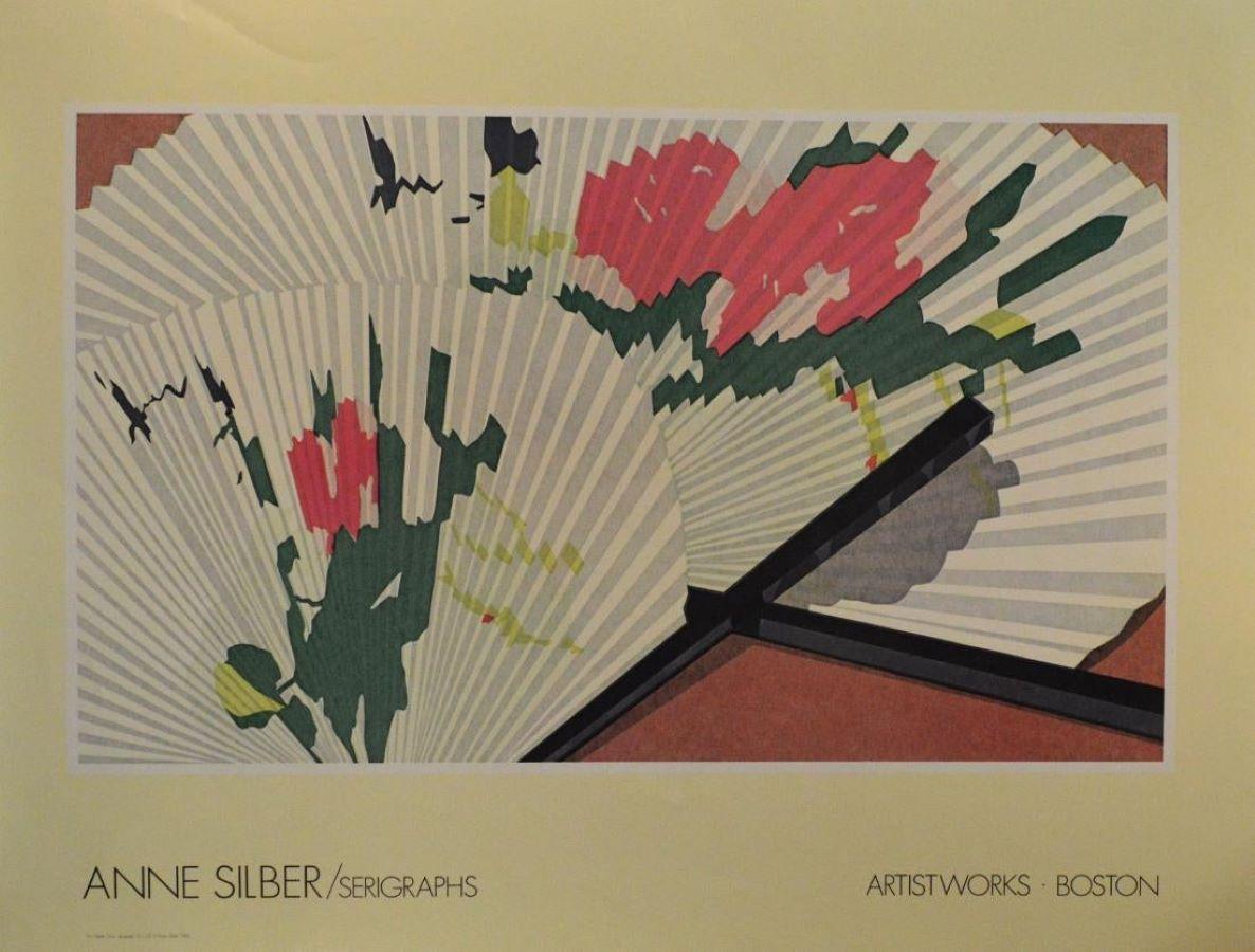 Anne Silber Still-Life Print - Poster-Two Paper Fans. Artistworks, Boston
