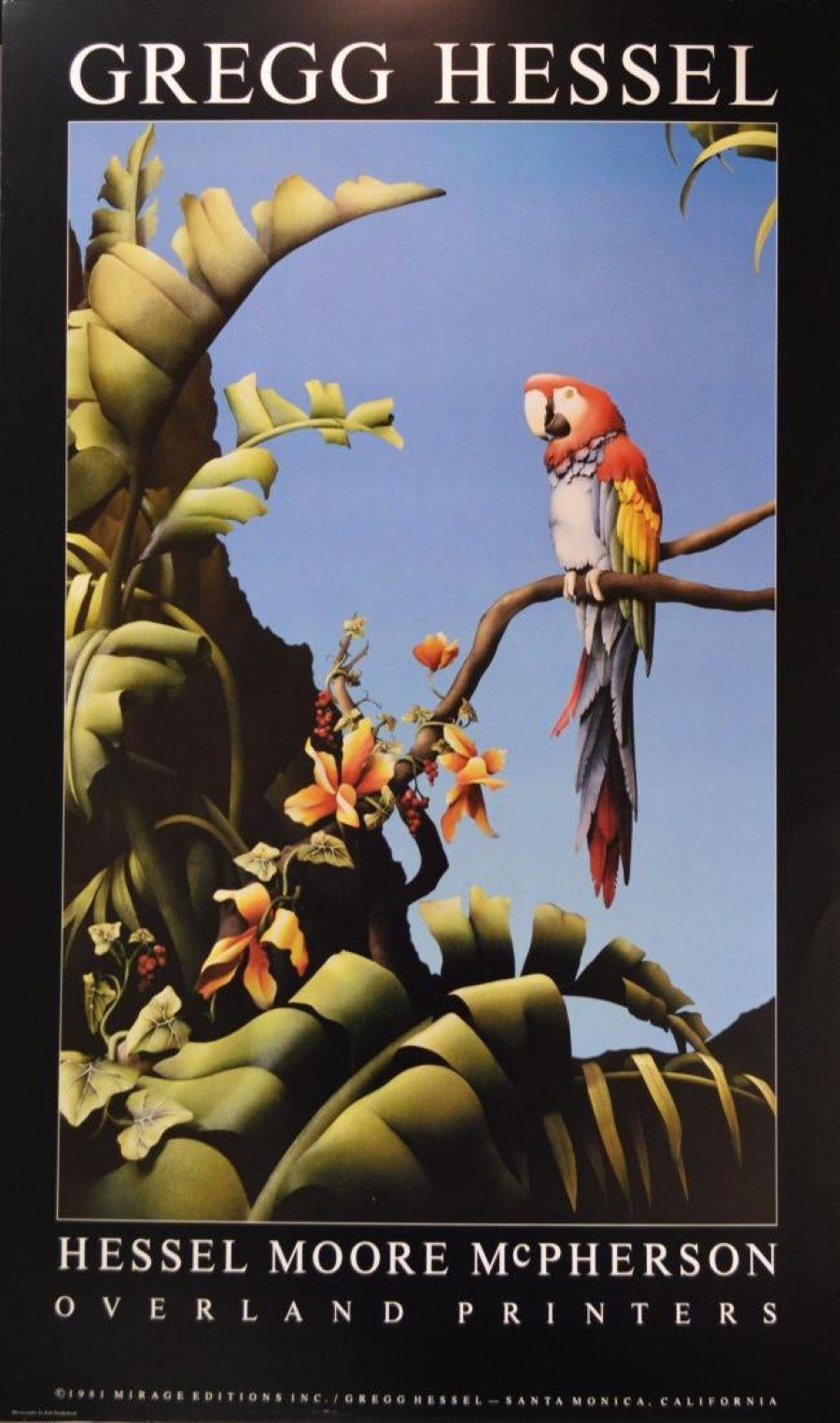 Gregg Hessel Animal Print - Poster-Hessel Moore McPherson, Overland Printers