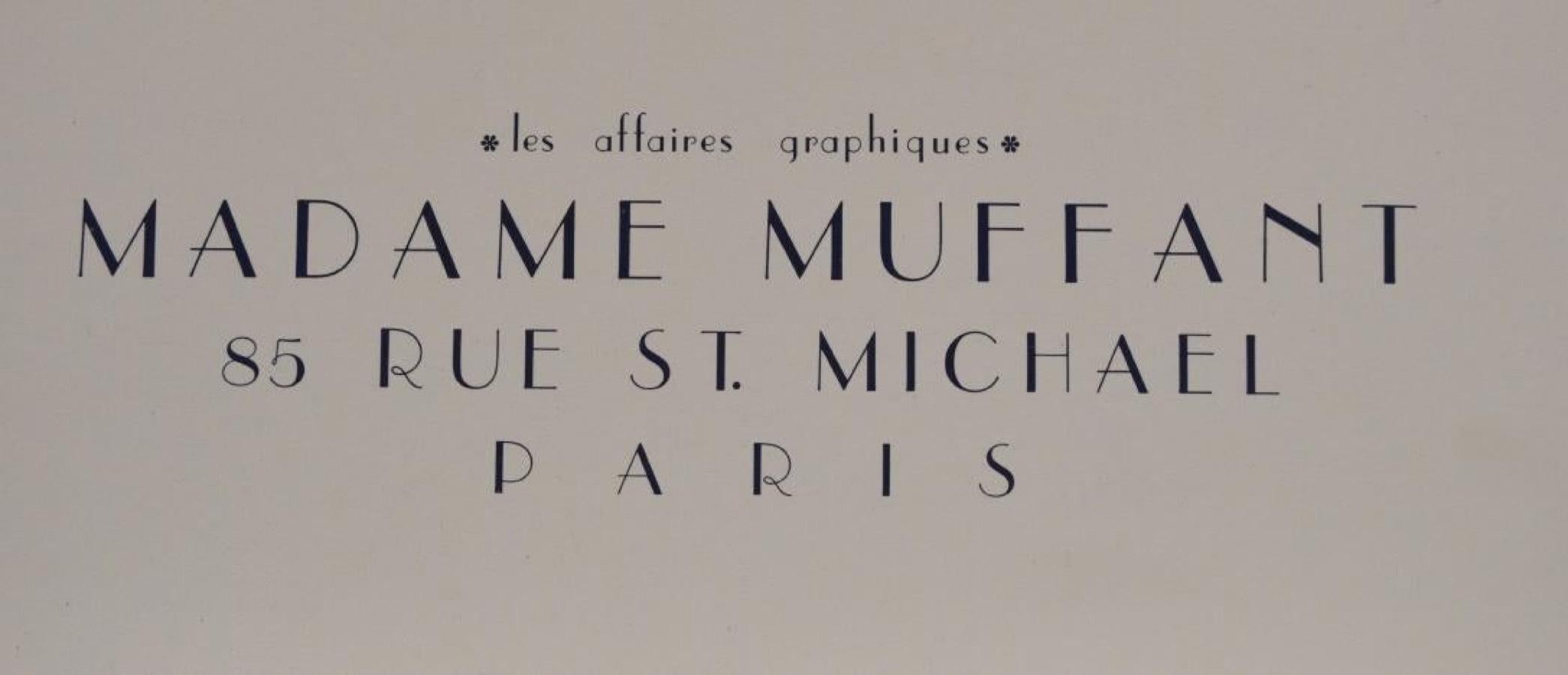 Affiche-Les Affairs Graphiques, Madame Muffant - Print de Robert Weil