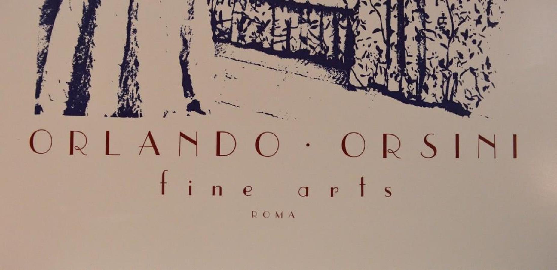 Cartel-Orlando Orsini, Bellas Artes Roma - Print de Robert Weil