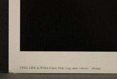 “Still Life” Poster. Printed in Switzerland by Mengis & Sticher, Lucerne